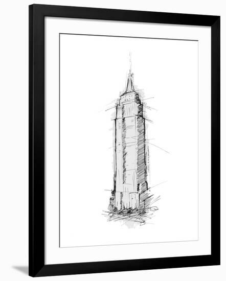 Empire STATE Sketch-OnRei-Framed Art Print