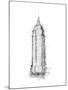 Empire STATE Sketch-OnRei-Mounted Art Print