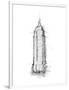 Empire STATE Sketch-OnRei-Framed Art Print