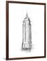 Empire STATE Sketch-OnRei-Framed Art Print