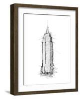 Empire STATE Sketch-OnRei-Framed Art Print