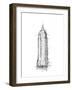 Empire STATE Sketch-OnRei-Framed Art Print