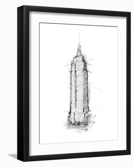 Empire STATE Sketch-OnRei-Framed Art Print