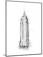 Empire STATE Sketch-OnRei-Mounted Art Print