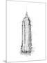 Empire STATE Sketch-OnRei-Mounted Art Print