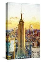 Empire State Sunset III - In the Style of Oil Painting-Philippe Hugonnard-Stretched Canvas