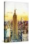 Empire State Sunset III - In the Style of Oil Painting-Philippe Hugonnard-Stretched Canvas