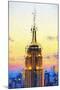 Empire State Sunset IV - In the Style of Oil Painting-Philippe Hugonnard-Mounted Giclee Print