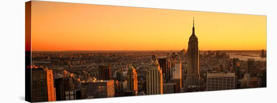 Empire State Sunset-Dale MacMillan-Stretched Canvas