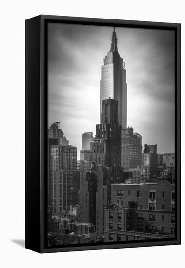 Empire State vertical-Moises Levy-Framed Stretched Canvas