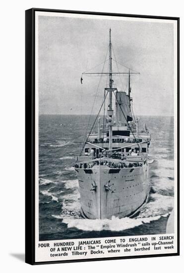 Empire Windrush 1948-null-Framed Stretched Canvas