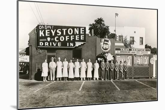 Employee Picture of Keystone Coffee Drive In-null-Mounted Art Print