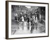 Employees Leaving the Rolls-Royce Works, Derby, Wwii, C1939-C1945-null-Framed Photographic Print