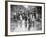 Employees Leaving the Rolls-Royce Works, Derby, Wwii, C1939-C1945-null-Framed Photographic Print