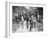 Employees Leaving the Rolls-Royce Works, Derby, Wwii, C1939-C1945-null-Framed Photographic Print