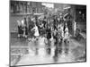 Employees Leaving the Rolls-Royce Works, Derby, Wwii, C1939-C1945-null-Mounted Photographic Print