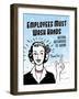 Employees Wash Hands-Retroplanet-Framed Giclee Print