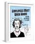 Employees Wash Hands-Retroplanet-Framed Giclee Print