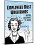 Employees Wash Hands-Retroplanet-Mounted Giclee Print