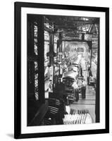 Employees Working on Cars as They Move Down Assembly Line-Ralph Morse-Framed Photographic Print