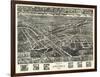 Emporia, Virginia - Panoramic Map-Lantern Press-Framed Art Print