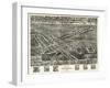 Emporia, Virginia - Panoramic Map-Lantern Press-Framed Art Print