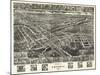 Emporia, Virginia - Panoramic Map-Lantern Press-Mounted Art Print