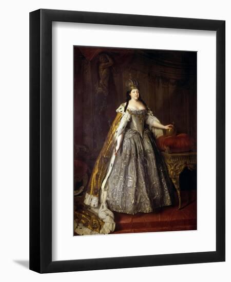 Empress Anna Ioannovna (Anna of Russia)-Louis Caravaque-Framed Giclee Print