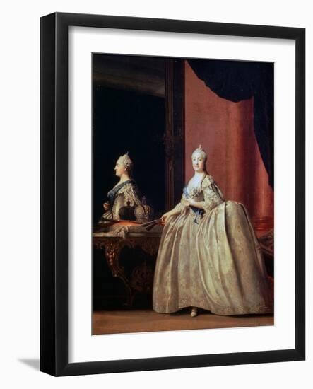 Empress Catherine II before the Mirror, 1779-Vigilius Erichsen-Framed Giclee Print