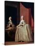 Empress Catherine II before the Mirror, 1779-Vigilius Erichsen-Stretched Canvas