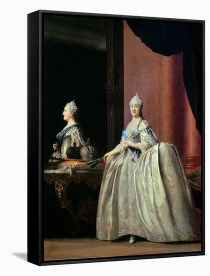 Empress Catherine II Before the Mirror, 1779-Vigilius Erichsen-Framed Stretched Canvas