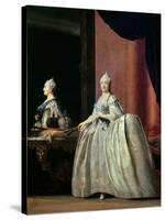 Empress Catherine II Before the Mirror, 1779-Vigilius Erichsen-Stretched Canvas