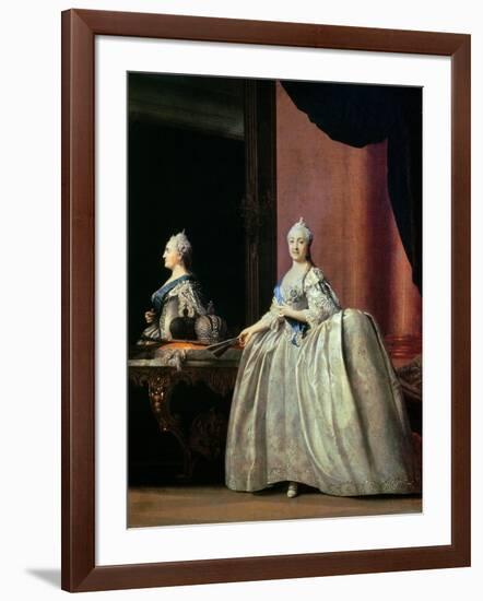 Empress Catherine II Before the Mirror, 1779-Vigilius Erichsen-Framed Giclee Print