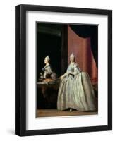 Empress Catherine II Before the Mirror, 1779-Vigilius Erichsen-Framed Giclee Print