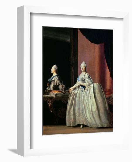 Empress Catherine II Before the Mirror, 1779-Vigilius Erichsen-Framed Giclee Print