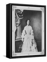 Empress Elisabeth of Austria, 1857-Franz Hanfstaengl-Framed Stretched Canvas