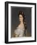 Empress Elisabeth of Austria with Diamond Stars in Her Hair, Ca 1860-Franz Xaver Winterhalter-Framed Giclee Print