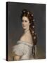 Empress Elisabeth of Austria with Diamond Stars in Her Hair, Ca 1860-Franz Xaver Winterhalter-Stretched Canvas