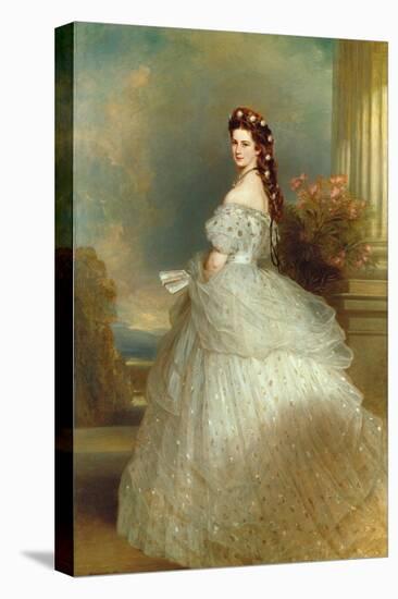 Empress Elizabeth of Austria (Sissi), 1865-Franz Xaver Winterhalter-Stretched Canvas