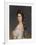 Empress Elizabeth of Austria with Diamond stars in her hair. Ca. 1860-Franz Xaver Winterhalter-Framed Giclee Print