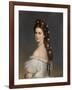 Empress Elizabeth of Austria with Diamond stars in her hair. Ca. 1860-Franz Xaver Winterhalter-Framed Giclee Print