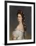 Empress Elizabeth of Austria with Diamond stars in her hair. Ca. 1860-Franz Xaver Winterhalter-Framed Giclee Print