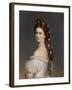 Empress Elizabeth of Austria with Diamond stars in her hair. Ca. 1860-Franz Xaver Winterhalter-Framed Giclee Print