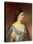 Empress Elizabeth of Bavaria (1837-98) as a Young Woman-Franz Schrotzberg-Stretched Canvas