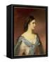 Empress Elizabeth of Bavaria (1837-98) as a Young Woman-Franz Schrotzberg-Framed Stretched Canvas