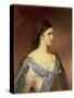 Empress Elizabeth of Bavaria (1837-98) as a Young Woman-Franz Schrotzberg-Stretched Canvas