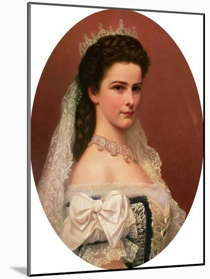 Empress Elizabeth of Bavaria (1837-98) in Hungarian Costume, 1867-Georg Raab-Mounted Giclee Print