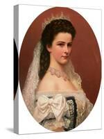 Empress Elizabeth of Bavaria (1837-98) in Hungarian Costume, 1867-Georg Raab-Stretched Canvas