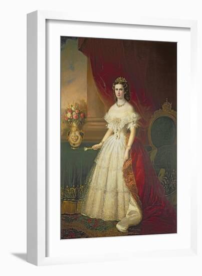 Empress Elizabeth of Bavaria-Franz Russ-Framed Giclee Print