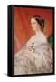 Empress Eugenie (1826-1920) after a Portrait by Francois Xavier Winterhalter (1806-73)-Jean Baptiste Ange Tissier-Framed Stretched Canvas